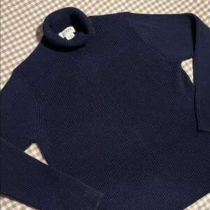 Vintage J. Crew Navy Turtleneck Sweater